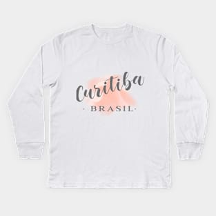 Curitiba, Brasil Kids Long Sleeve T-Shirt